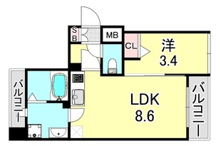 SDグランツ神戸ウエストの物件間取画像